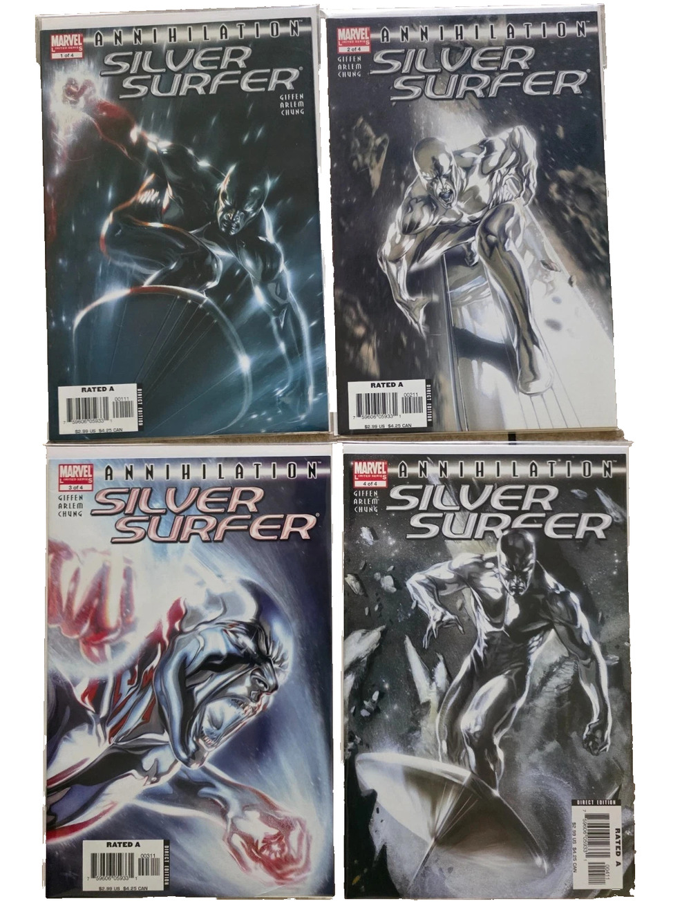 Annihilation Silver Surfer #1-4 Complete Set 2006 Marvel Comics Full Run